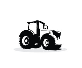Fototapeta premium Tractor Silhouette Design Logo