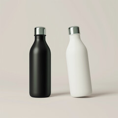 beautiful bottles for creating layouts, mockup