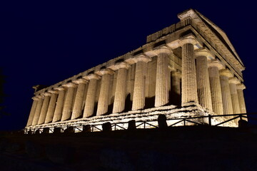 Obraz premium Tempio della Concordia, Valle dei Templi. Agrigento, Sicilia 