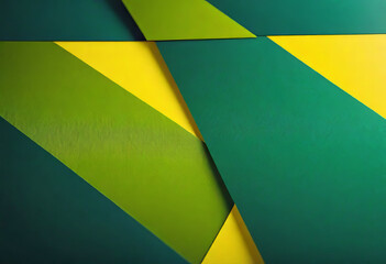 Abstract green background made of geometric flat shapes, wallpaper for design,