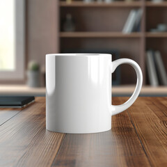 mockup. a white cup.