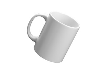 Mug mockup cutout / white coffee cup template