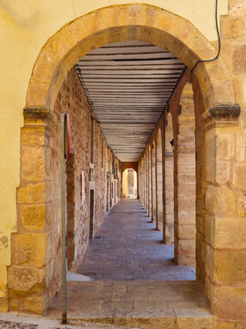 Alcaraz main square in the province of Albacete