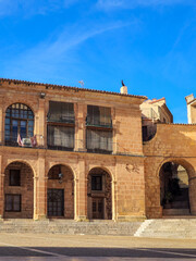 Fototapeta na wymiar Alcaraz main square in the province of Albacete