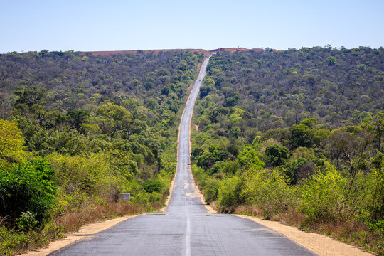 view of RN7 road near Zombitse-Vohibasia national park