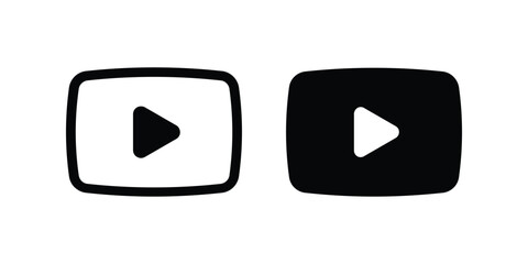 Media Player icon. video sign. flat illustration of vector icon