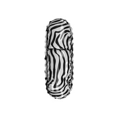 3D zebra animal pattern helium balloon letter I