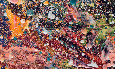 abstract background wallpaper. Modern motif visual art. Mixtures of oil paint. Trendy hand painting canvas. Wall decor and Wall art prints Idea. 3D Texture. Art object	
