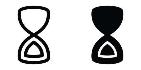 Hourglass icon. timer sign. flat illustration of vector icon
