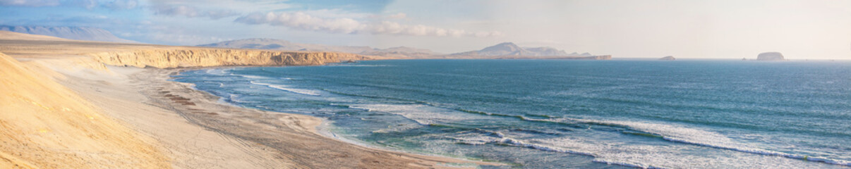 Ballestas Islands, important marine biodiversity and adventure sports for ecotourism in Paracas Ica, Peru
