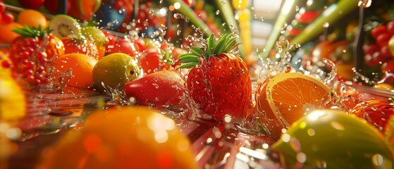 A fruit-themed 3D pinball machine, where every hit explodes in a burst of juice