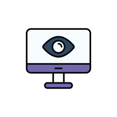 View icon design with white background stock illustration