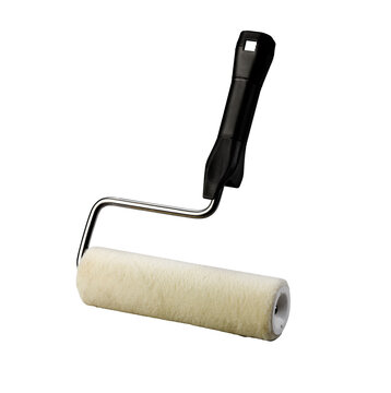 paint roller on white background