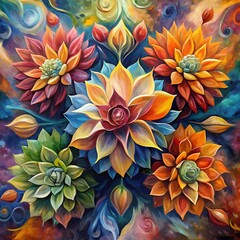 Obraz premium watercolor painting of flowers