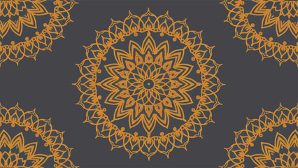 Flat Design Vector Illustration of Mandalas: Abstract Art Elements in Modern Style