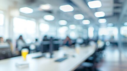 Obraz premium Blurred office interior