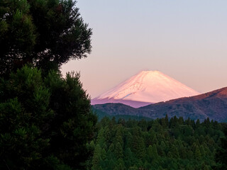 mount Fuji  at sunset