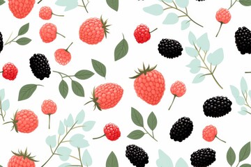 Pastel Berries Seamless Pattern