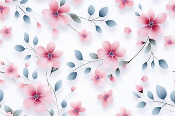 Pastel Seamless Pattern Flower