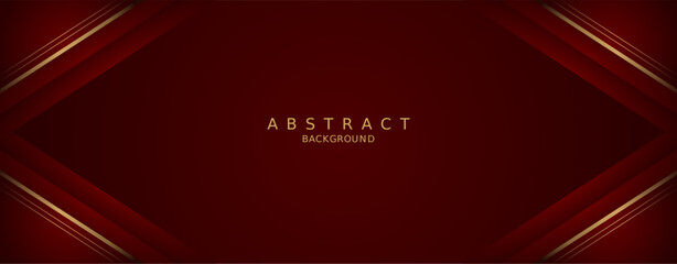 luxury premium red background and gold lines