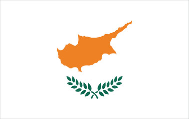 Vector Image of Cyprus Flag. Cyprus Flag. National Flag of Cyprus. Cyprus flag illustration. Cyprus flag picture. Cyprus flag image