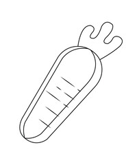 Food and snacks coloring page for kids