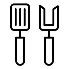 Vector Design Grilling Utensils Icon Style