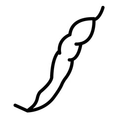 Vector Design Green Beans Icon Style