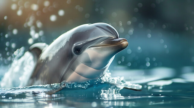 Picture of dolphin in the sea