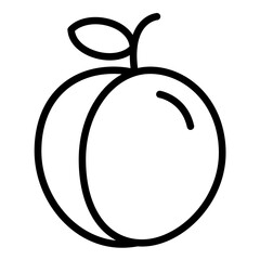 Vector Design Peach Icon Style