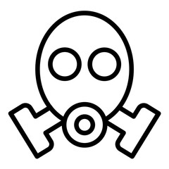 Vector Design Gas Mask Icon Style