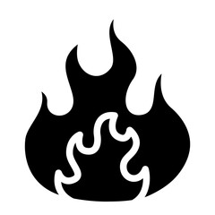 Wildfire disaster icon. forest tree bushfire vector symbol