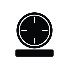 clock icon vector template design flat and simple