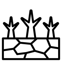 drought disaster icon