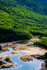 Fototapeta premium Saguenay Fjord, Canada - August 17 2019: The scenery view of Saguenay Fjord National Park