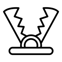 Vector Design Trap Icon Style