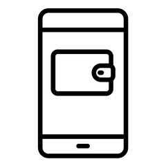 Vector Design Digital Wallet Icon Style