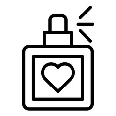 Vector Design Perfume Icon Style