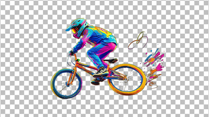 Fototapeta premium Olympic - BMX Racing Illustration Sketch