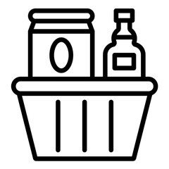 Vector Design Groceries Icon Style
