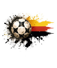 Fußball-deutschland-flagge Im Dynamischen Look