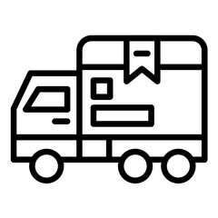 Vector Design Delivery Truck Icon Style