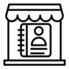 Vector Design Mall Directory Icon Style