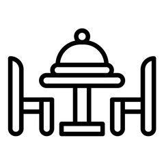 Vector Design Dining Room Furniture Icon Style