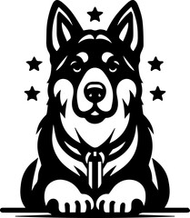 Fototapeta premium American Alsatian