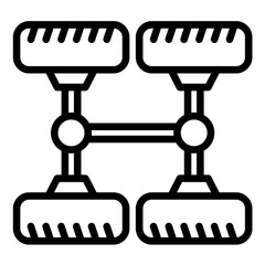 Vector Design Driveshaft Icon Style