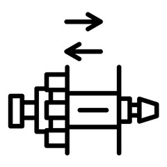 Vector Design Bushing Icon Style