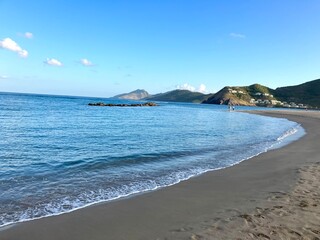 St. Kitts & Nevis beach in the morning