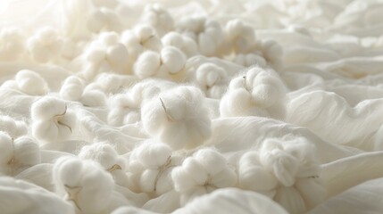 White cotton, organic cotton for textile and fashion industry