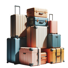 suitcases with luggage png